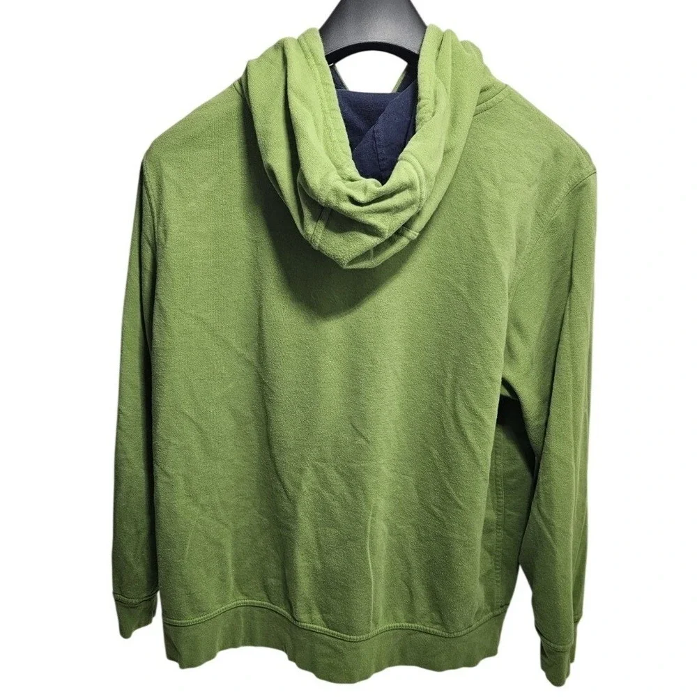 The North‎ Face Mens XL Green Logo Pullover Hoodie Sweatshirt Fleece